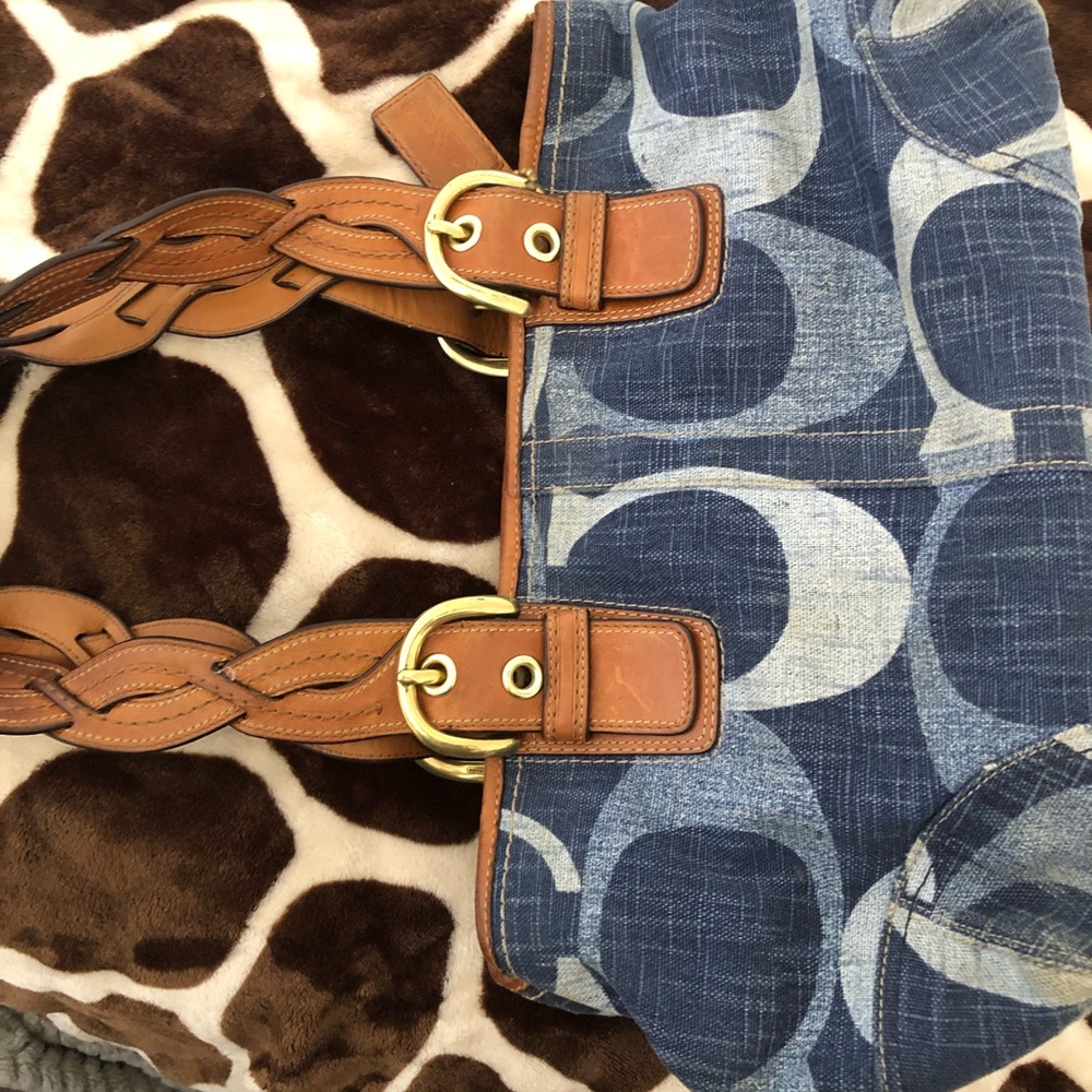 Denim Coach Purse